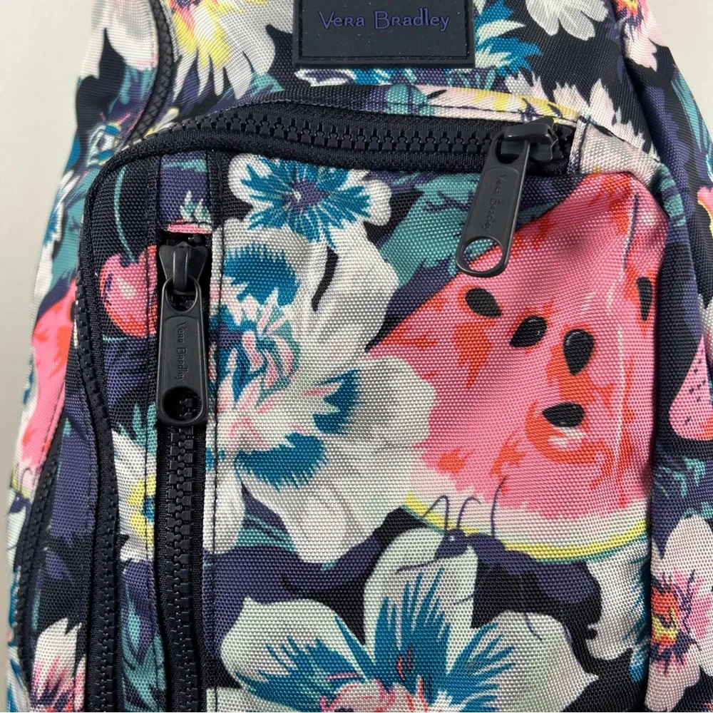 Vera Bradley Blue and Pink Floral Backpack‎